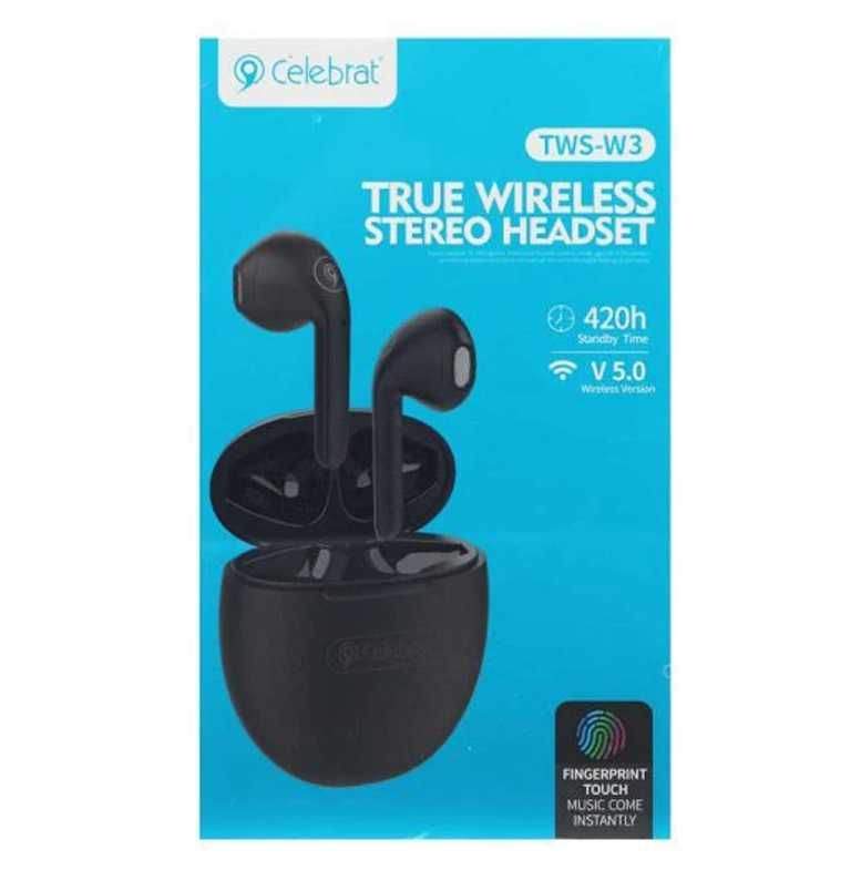 Bluetooth наушники с микрофоном Celebrat TWS-W3 Новые.Можно на подарок