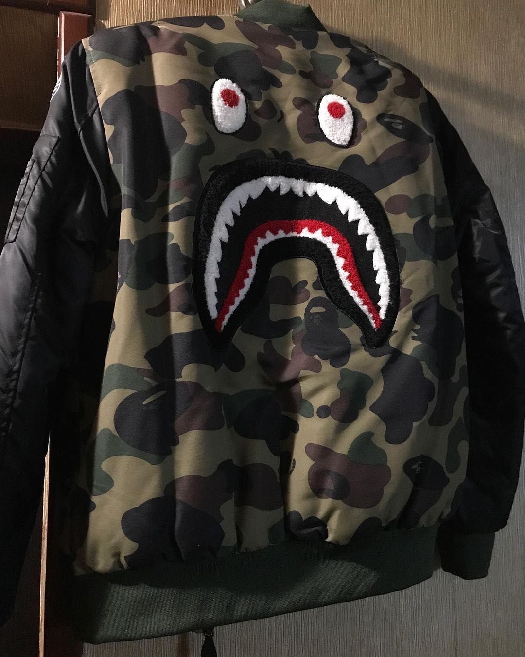 Bathing Ape Bape Camo Shark Jacket Куртка Зимняя Тёплая (Толстая)