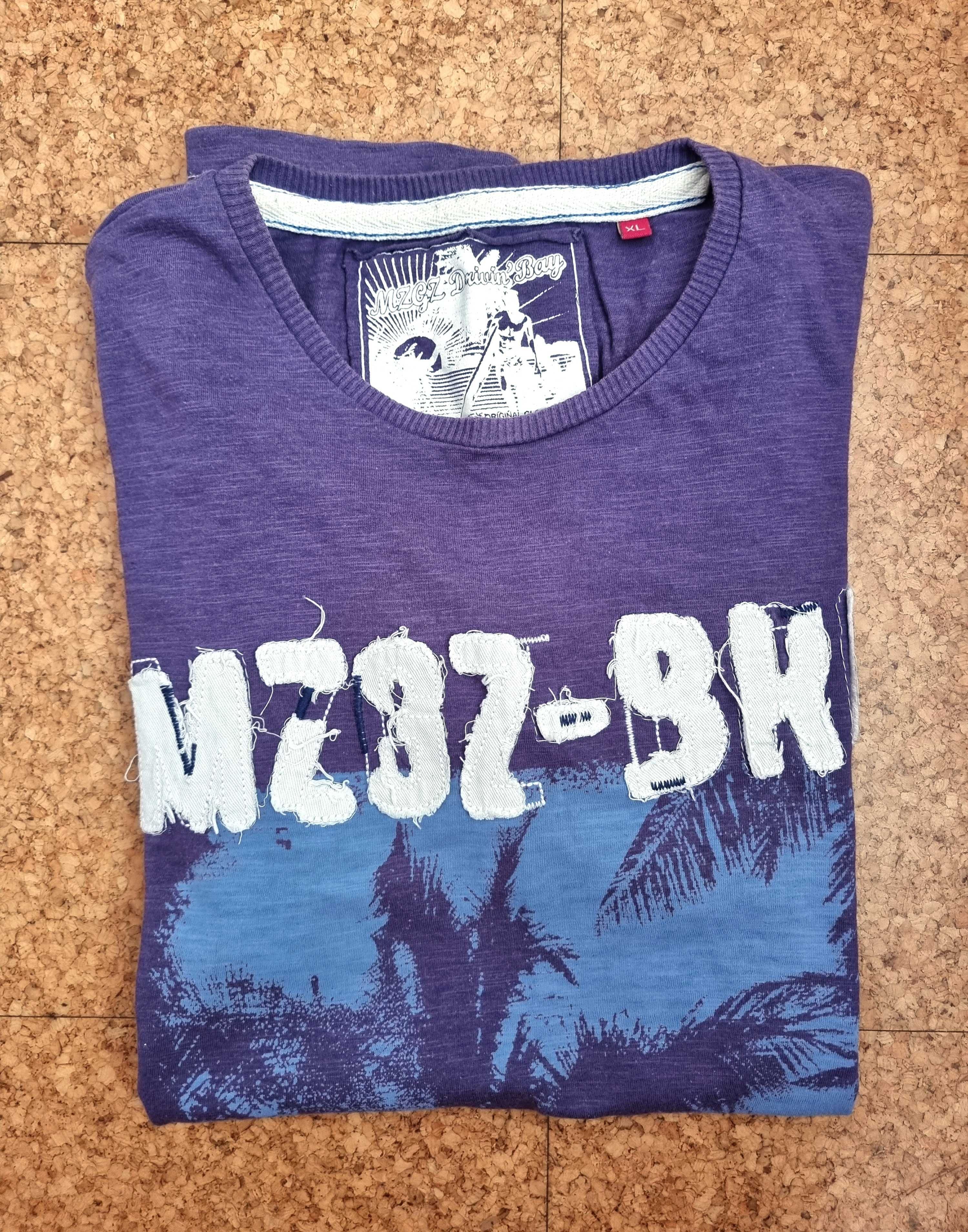 T-shirt roxa MZGZ, tamanho XL