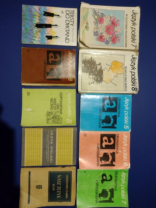 Podręczniki - geografia, biologia, język polski, niemiecki, rosyjski