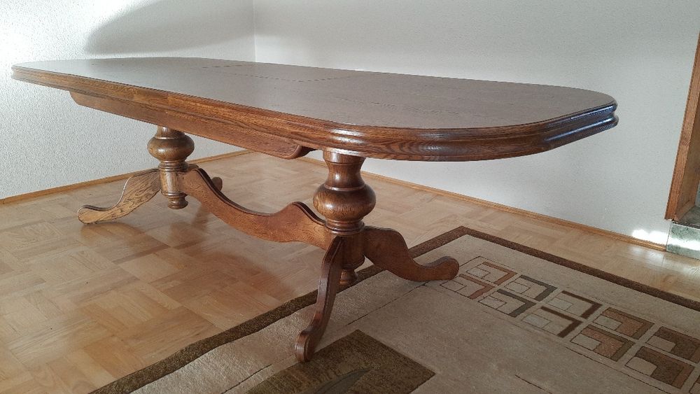 Stół dębowy rozkładany, uzywany