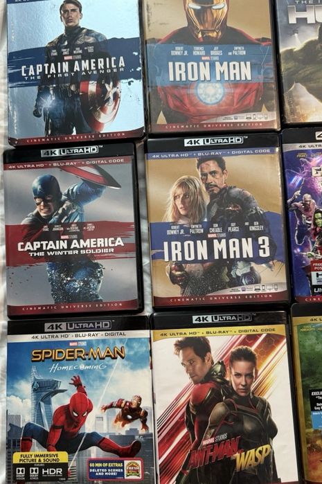 Marvel Blu Ray 4k UhD lot