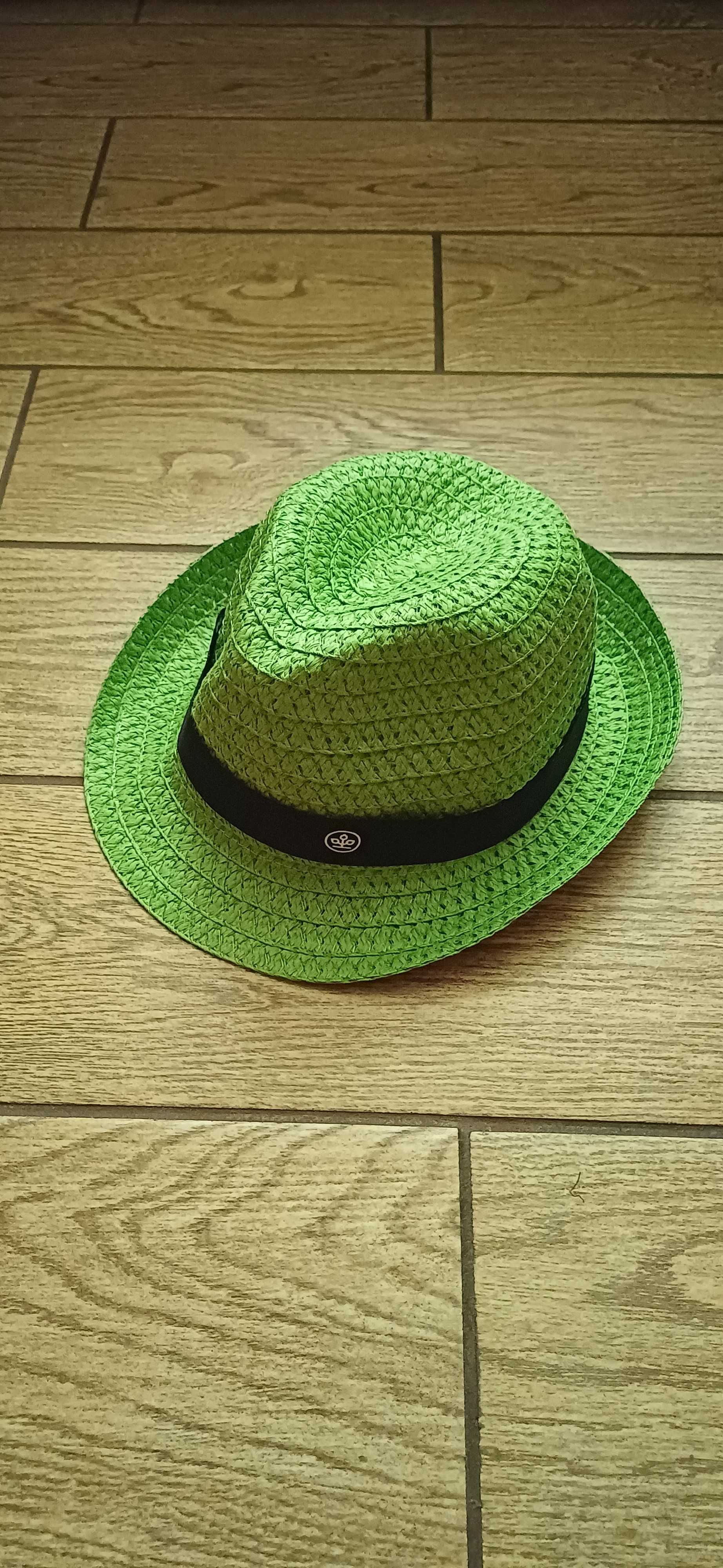 Zielony kapelusz słomkowy Design GmbH
