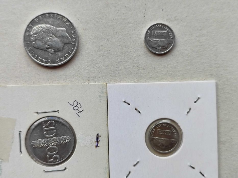Moedas de Espanha(venda individual) - Pesetas em excelente estado