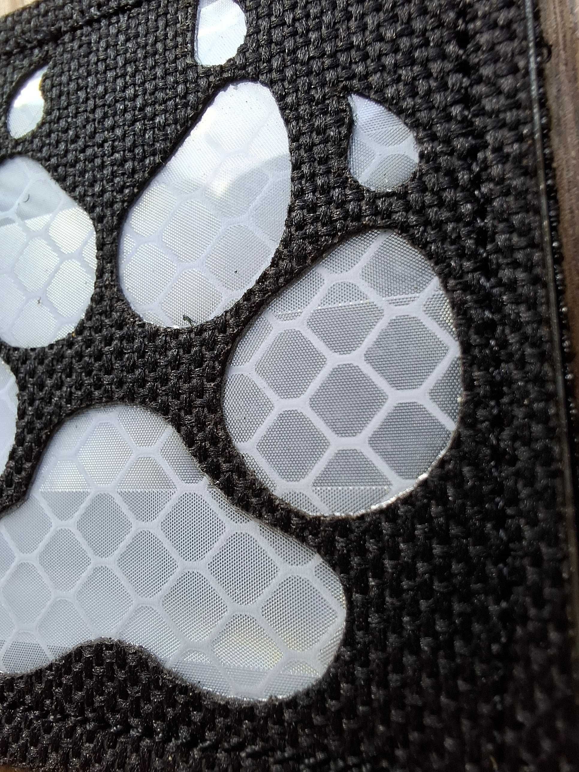 Naszywka Łapa Odblaskowa Laser Cut na rzep