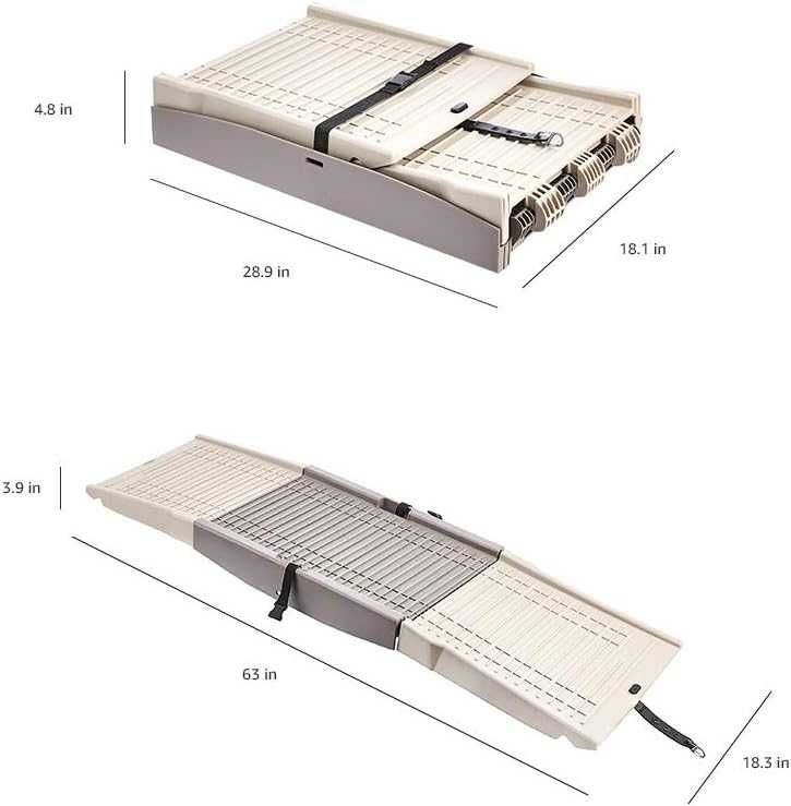 Amazon Basics Plastikowa Rampa dla Zwierząt 160 cm