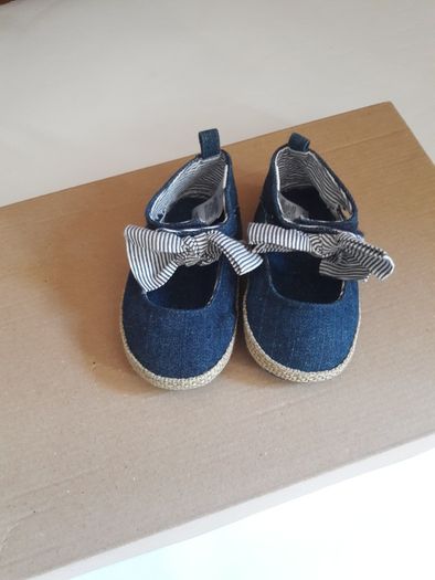 Baby Gap USA NOWE, stylowe butki denim/espadryle mini r 16