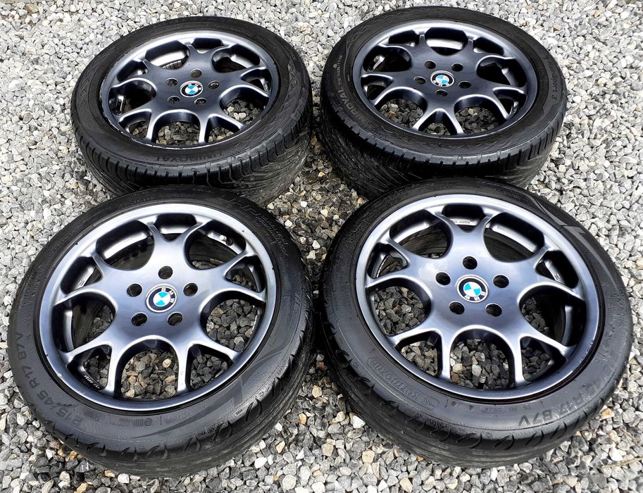 Alufelgi BMW 17 5 x 120 Opony Lato 2x 235/45/17 2x 215/45/17 ŚLICZNE !