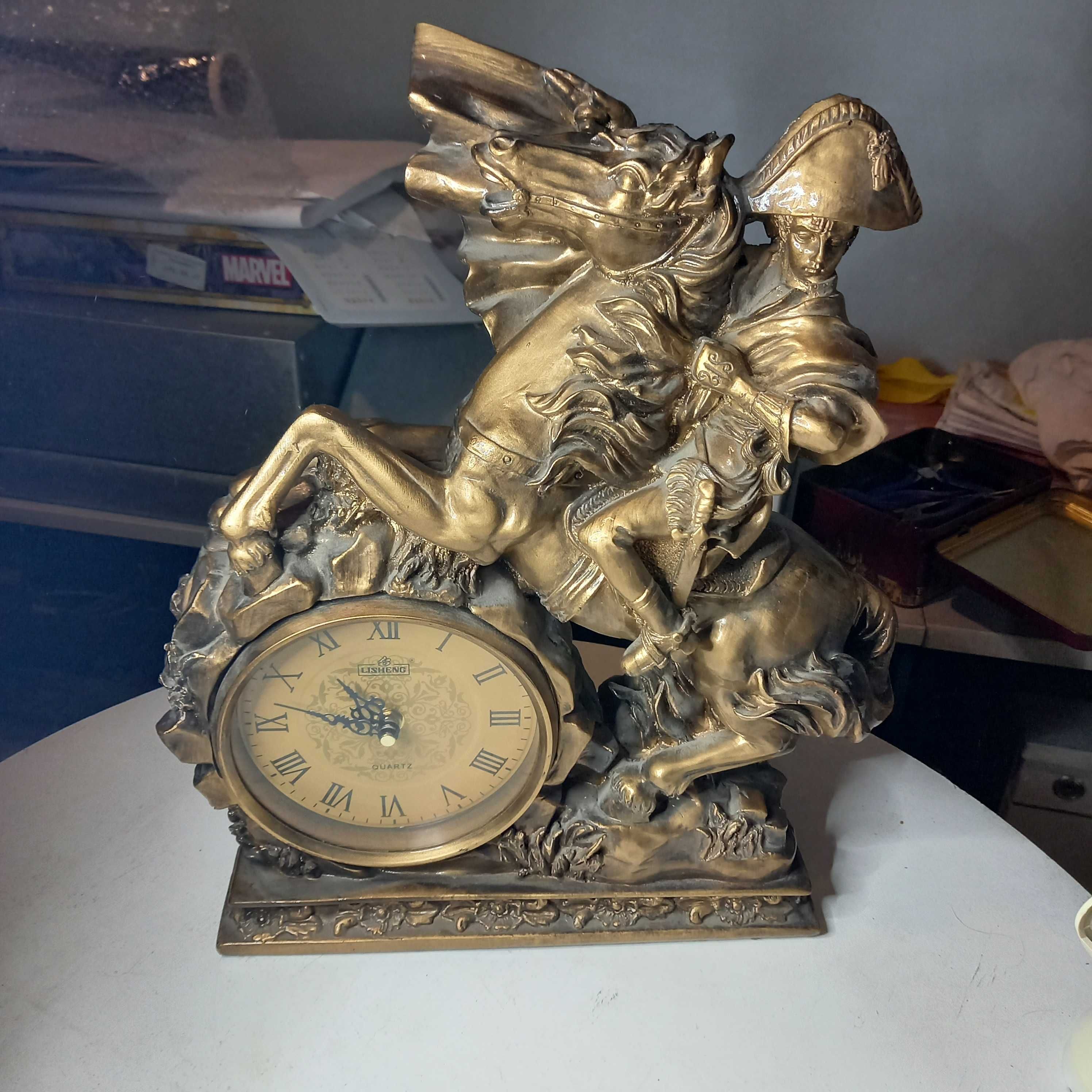 Zegar kominkowy z Napoleonem Lisheng