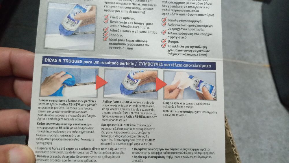 Pattex Silicone Especial de Facil Aplicação para juntas de casa banho