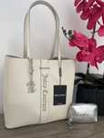 Nowa torebka shopperka A4 Juicy Couture + portfelik + breloczek