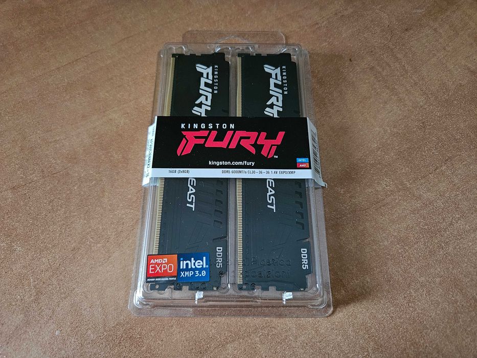 Pamięć RAM Kingston FURY Beast DDR5 16GB (2x8GB) 6000 CL30