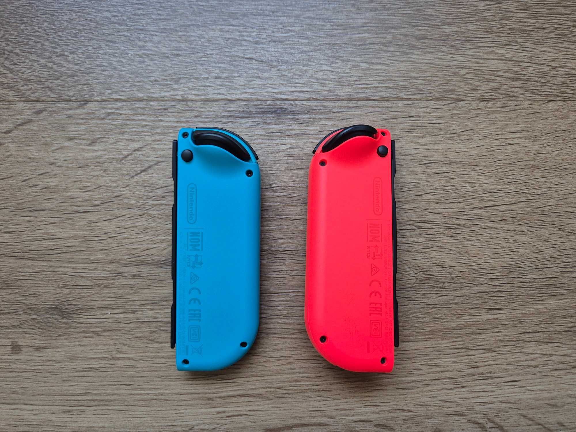 Joy-con azul neon e vermelho neon para Nintendo Switch