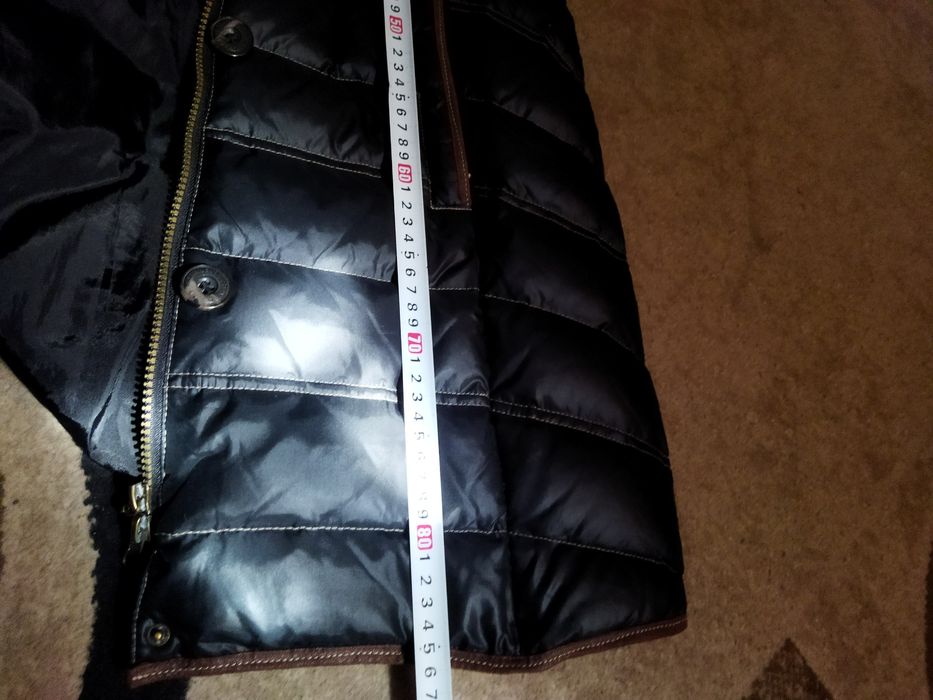 Куртка пальто стьобане тепле демісезон чорна