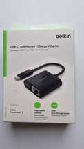 Adapter USB-C do Ethernet z portem ładowania marki Belkin