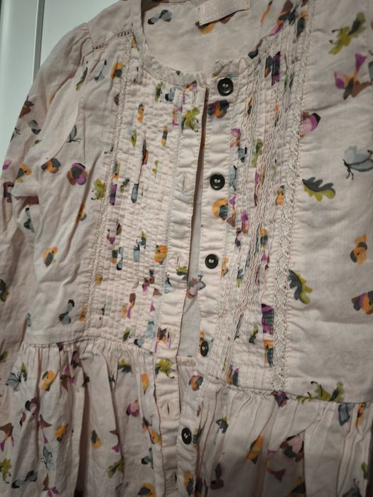 Koszula dziewczęca z długim rękawem r. 110/116