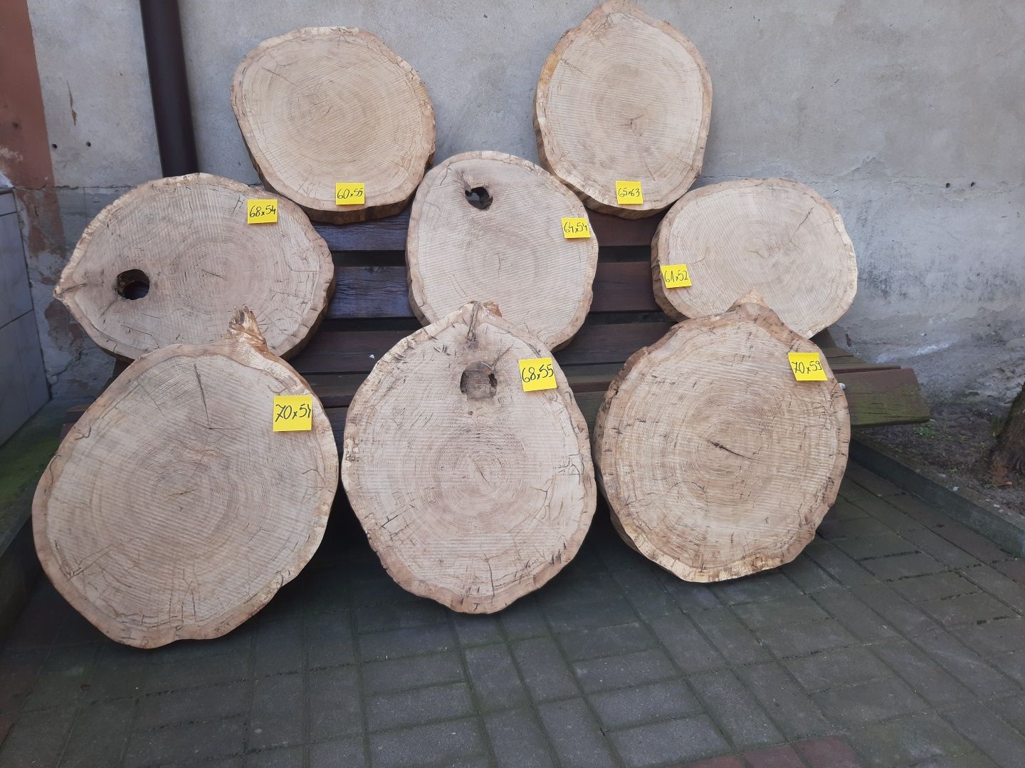 Blaty dębowe pod stolik kawowy