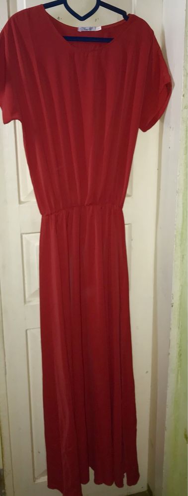 Сукня червона максі розмір (L-XL)