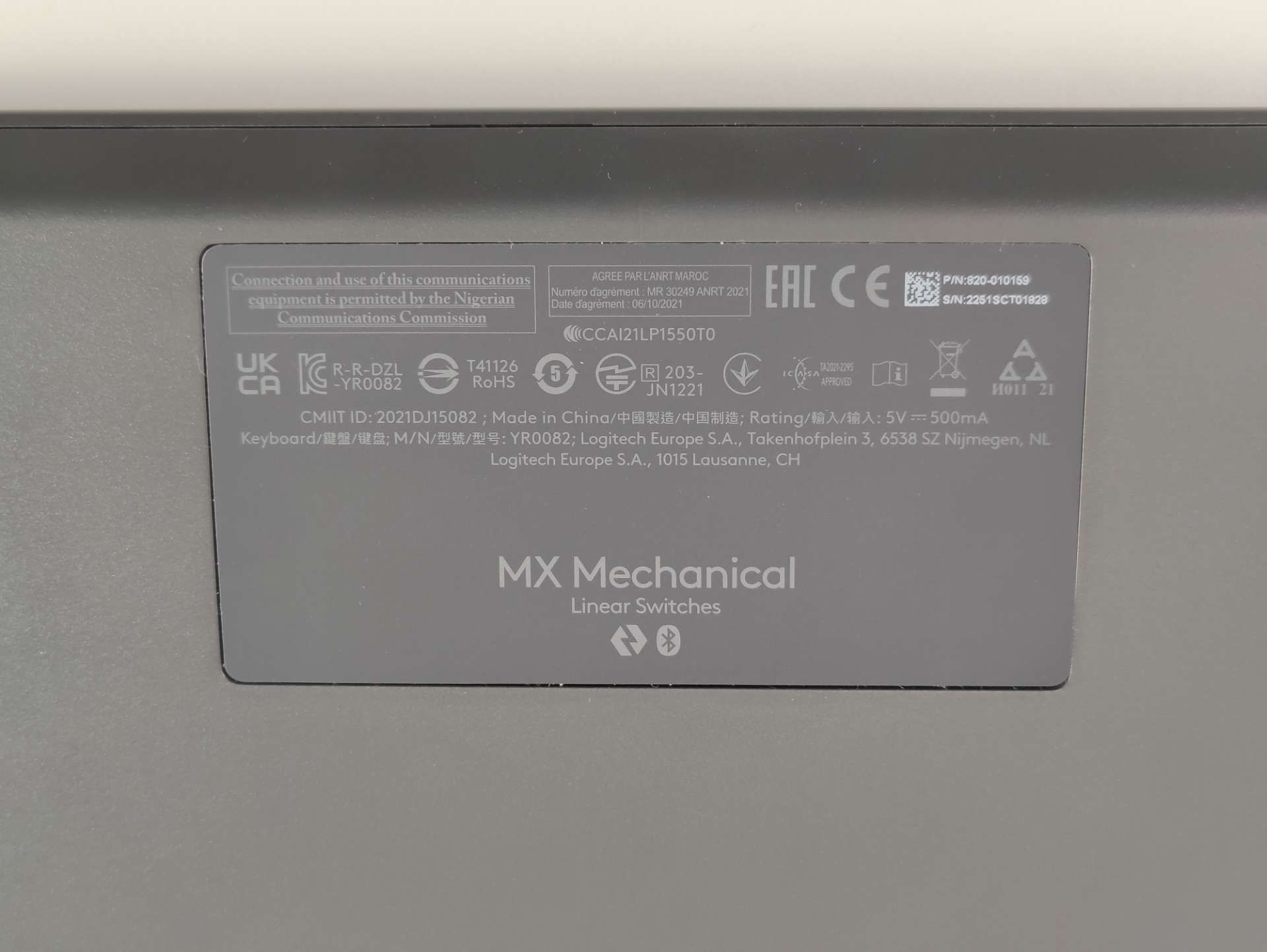 Klawiatura bezprzewodowa Logitech MX Mechanical