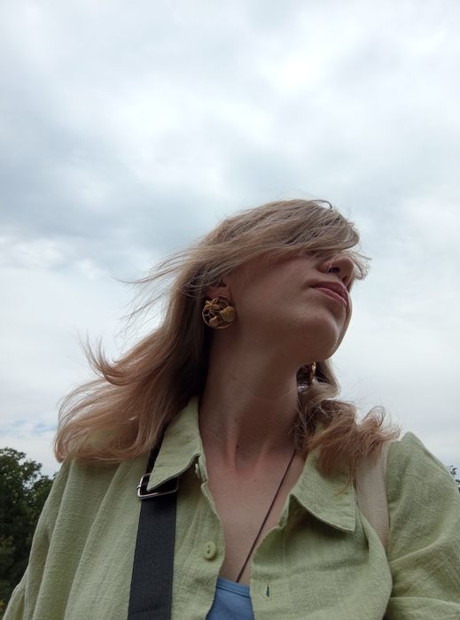 Вінтажні кліпси об'ємні Франція