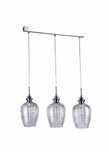 OKAZJA! Nowa lampa wiszaca glamour szklo srebrna 3 klosze Maytoni