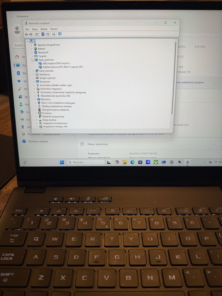 Laptop ASUS Rog Flow X13 GV301 13.4” R7-5800HS 16GB 512GB RTX3050TI