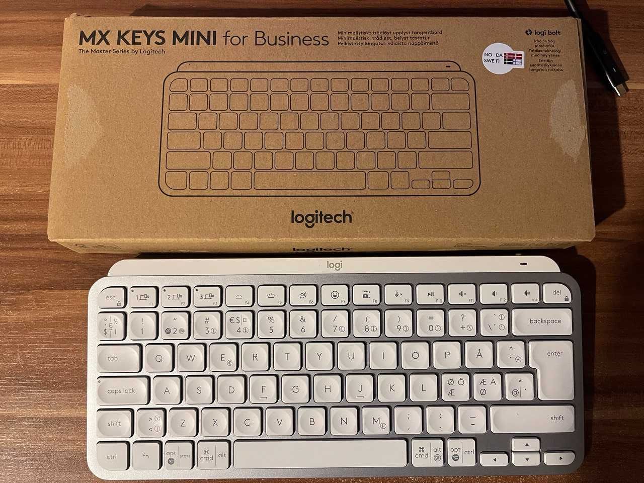 Klawiatura bezprzewodowa Logitech MX Keys Mini, uklad nordycki