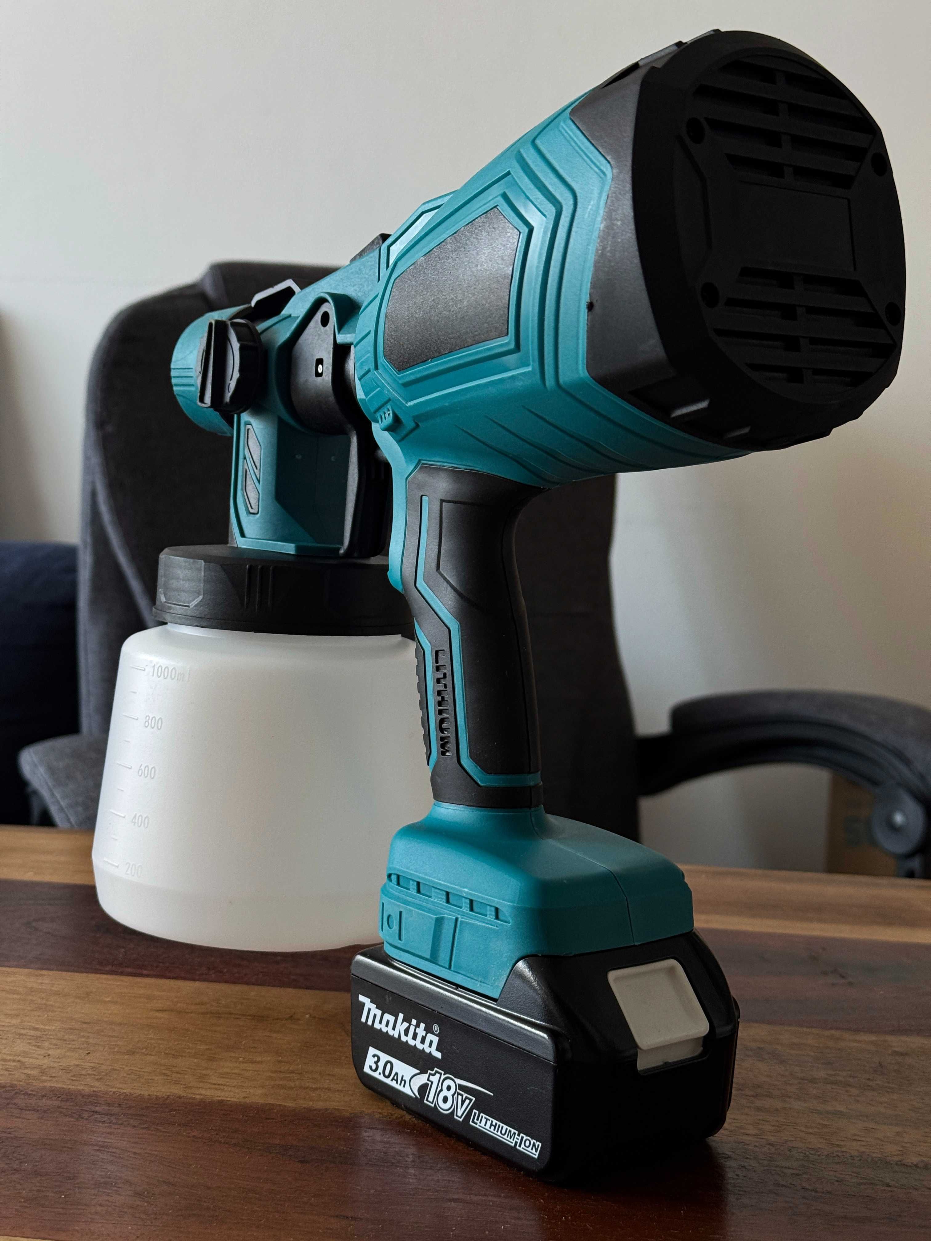 Poręczny lekki pistolet natryskowy do bejcowania pod Aku MAKITA 18V