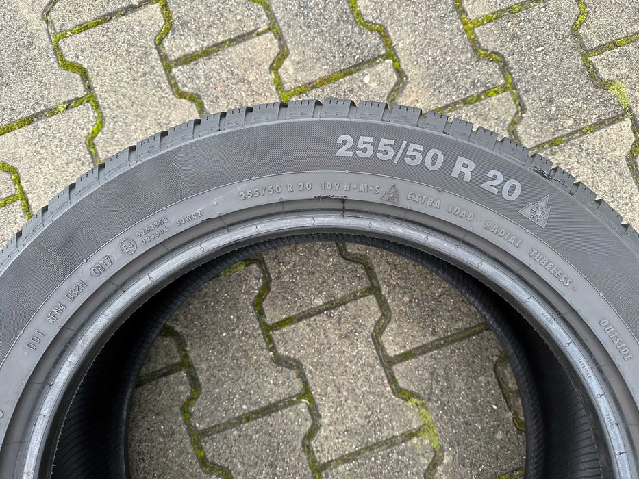 2x opony Zimowe 255/50r20 CONTINENTAL WinterContact TS830P (6mm 2017r