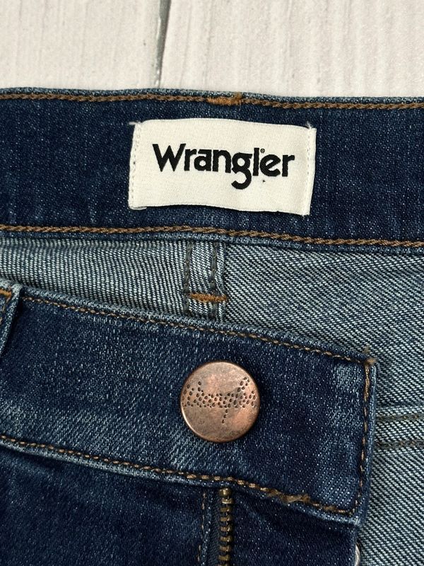 Wrangler Larston Jeansy Slim Fit Męskie Spodnie Stretch Logo W30 L32