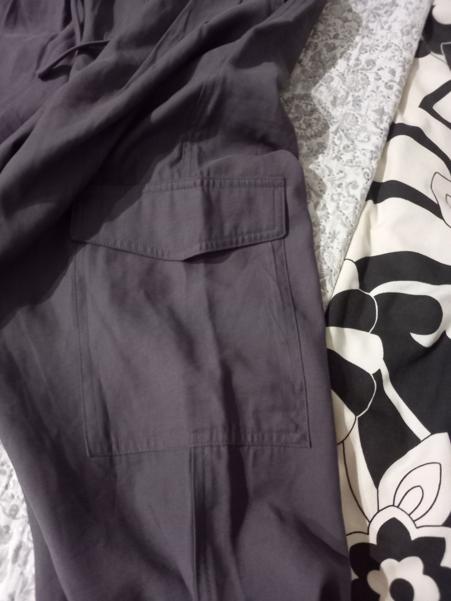 Primark spodnie r. 38 szare z kieszeniami