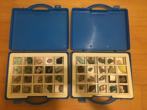 Minerais - caixas coleção