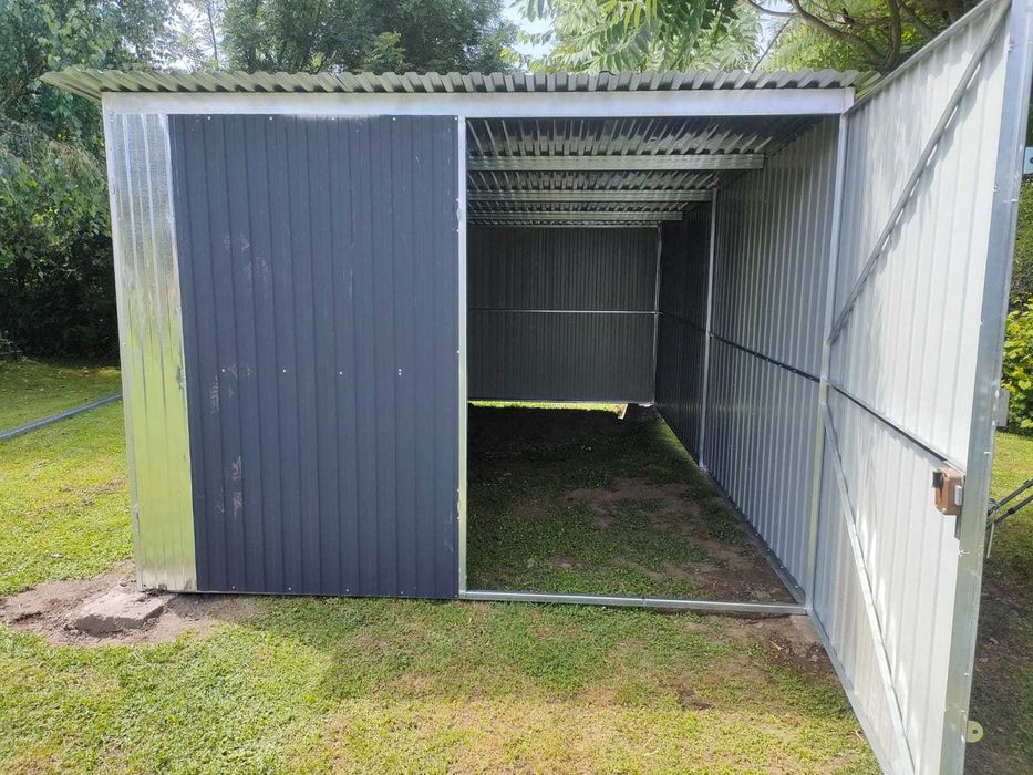 Garaż blaszany 2x3 3x5 3x6 6x5 6x6 5x7 w gatunku Garaż blaszak Schowek