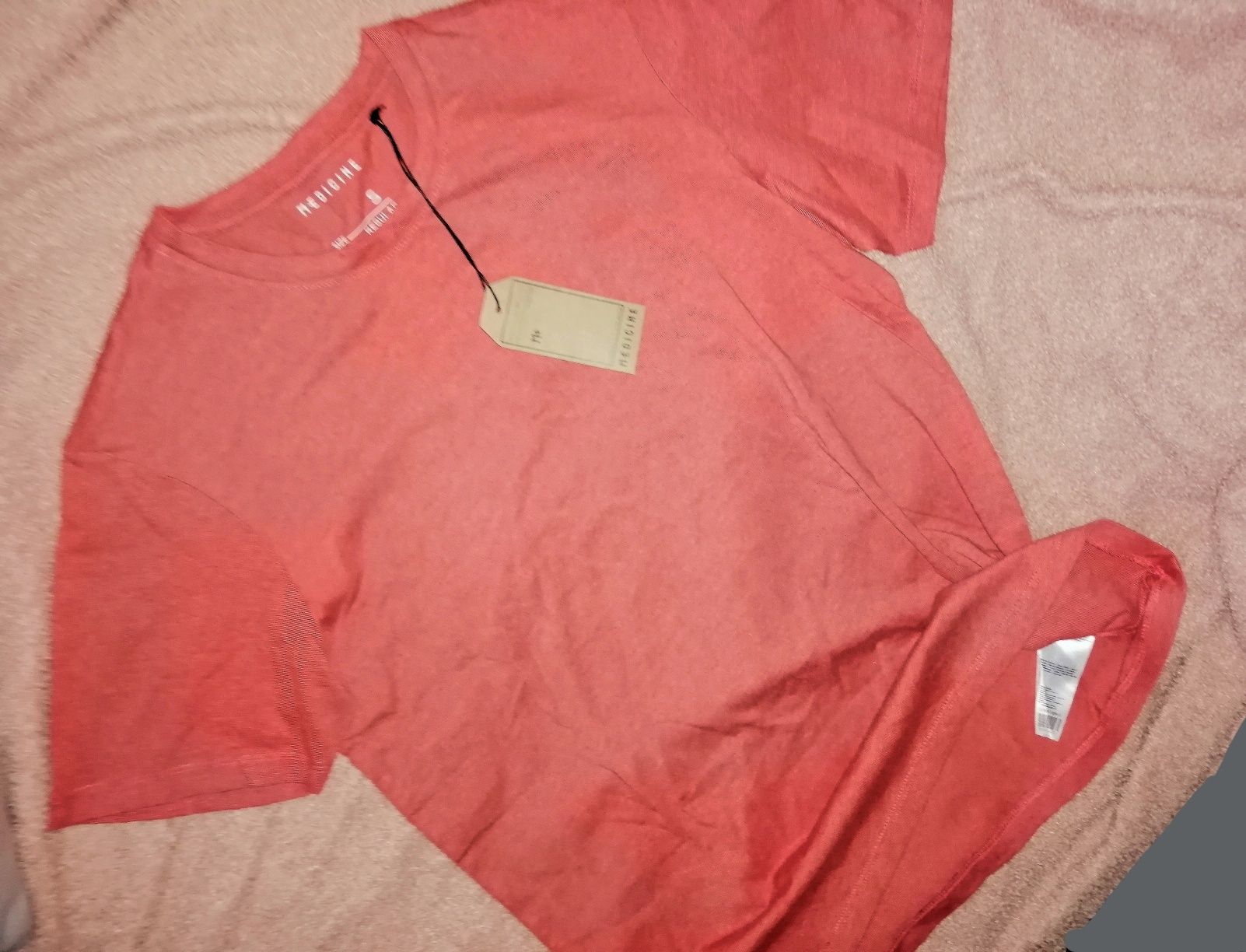 MEDICINE bawełniana, basicowa bluzka koszulka t-shirt regular. Nowa! S