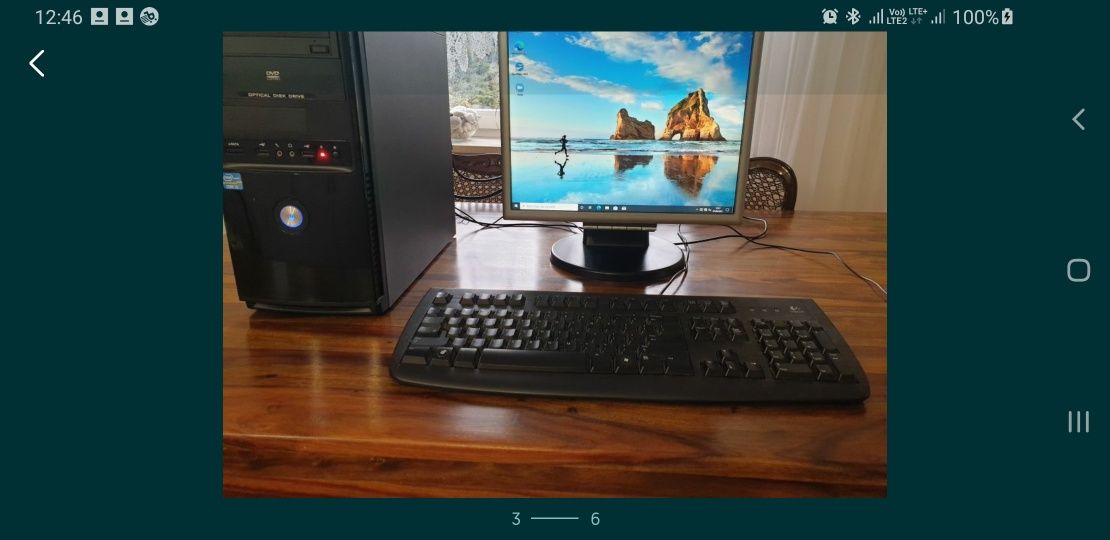 Komputer i5 monitor NEC 17" USB3 +  Windows 10 pro PL