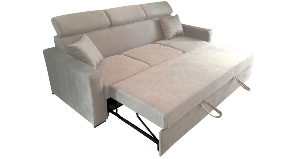 Sofa kanapa pikowana, wygodna, rozkładana, sprężyny, NA WYMIAR
