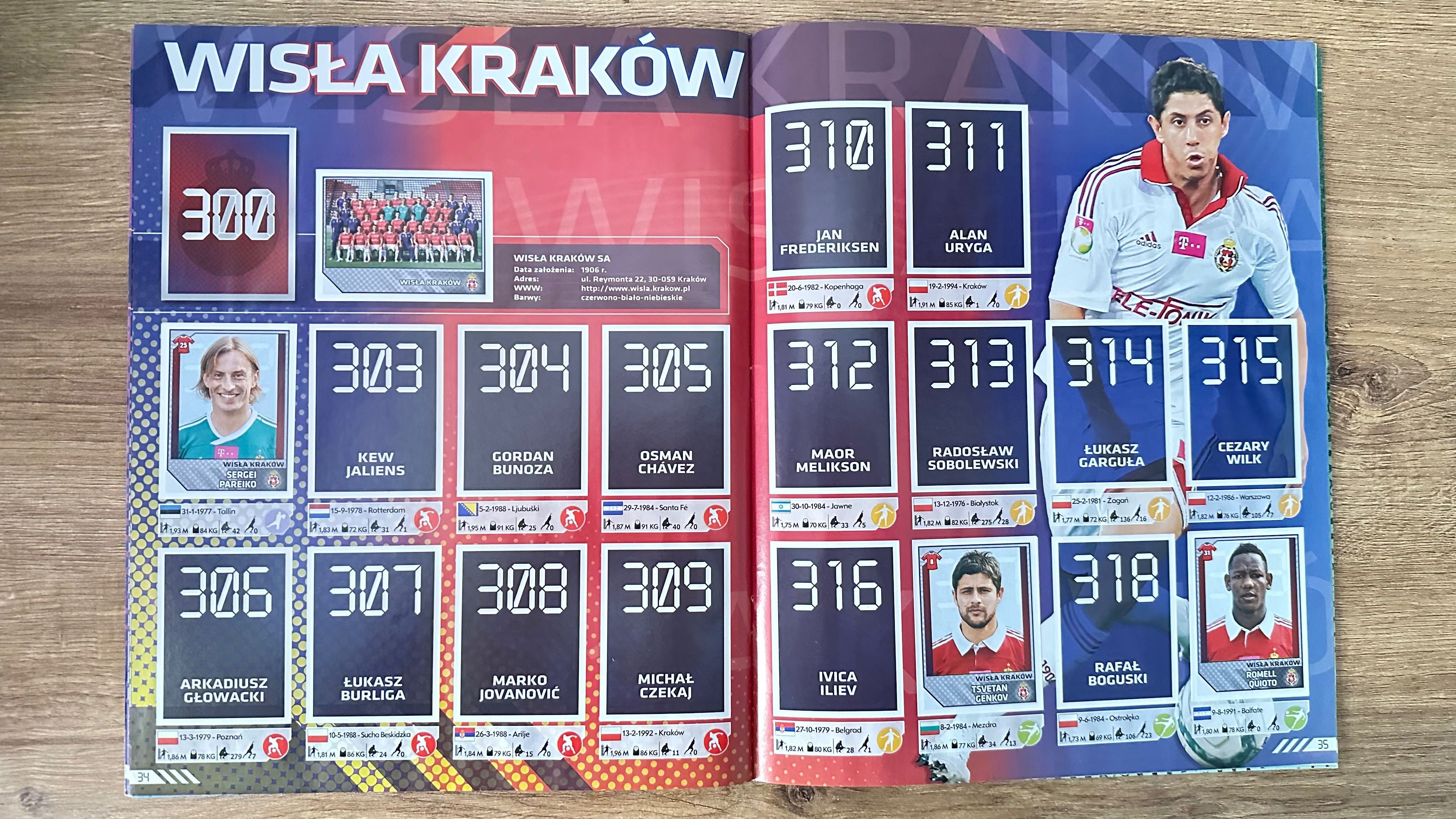T-Mobile Ekstraklasa 2013 album do wyklejania PANINI [naklejek 93/340]