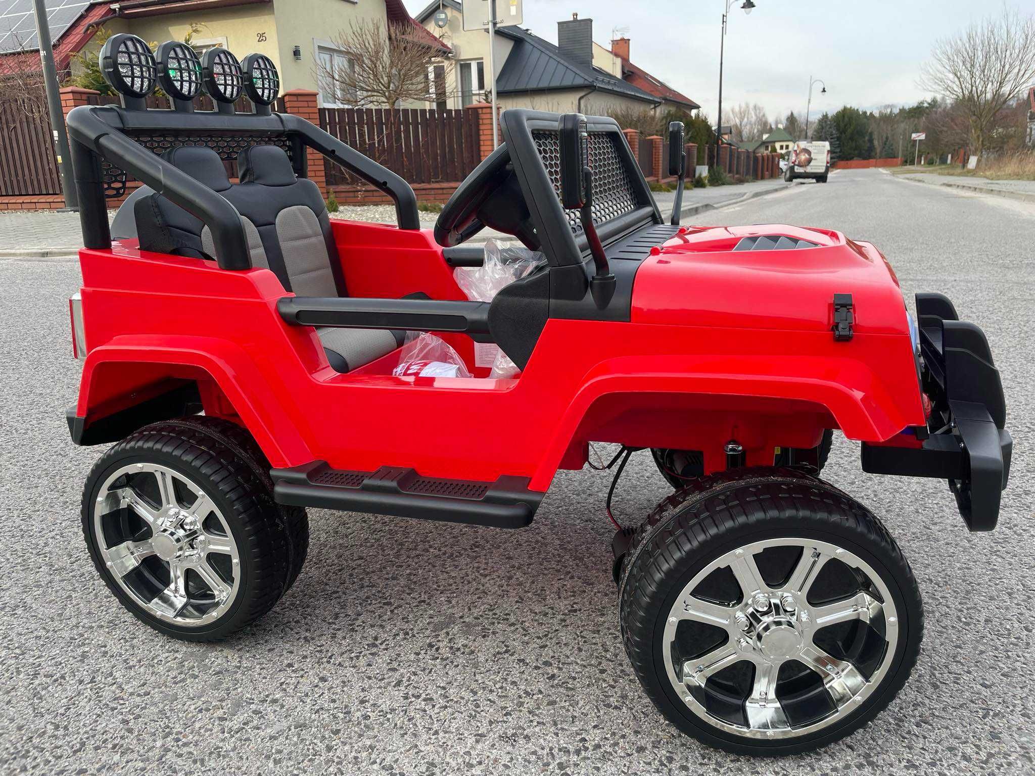 NOWY Samochód na akumulator JEEP duży auto dla dzieci PILOT 4x4