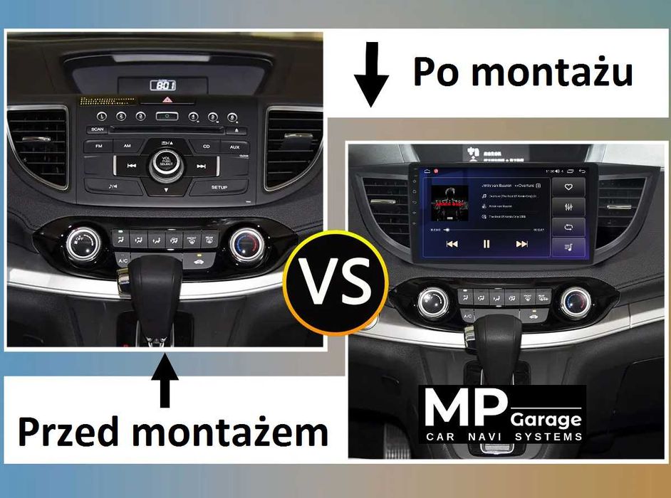 Nawigacja Android Honda CRV 4 2012/2018 4G LTE CarPlay/AA Qled