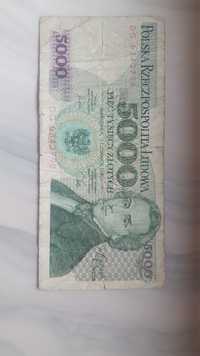Banknot 5000 zł z Fryderykiem Chopinem z roku 1982