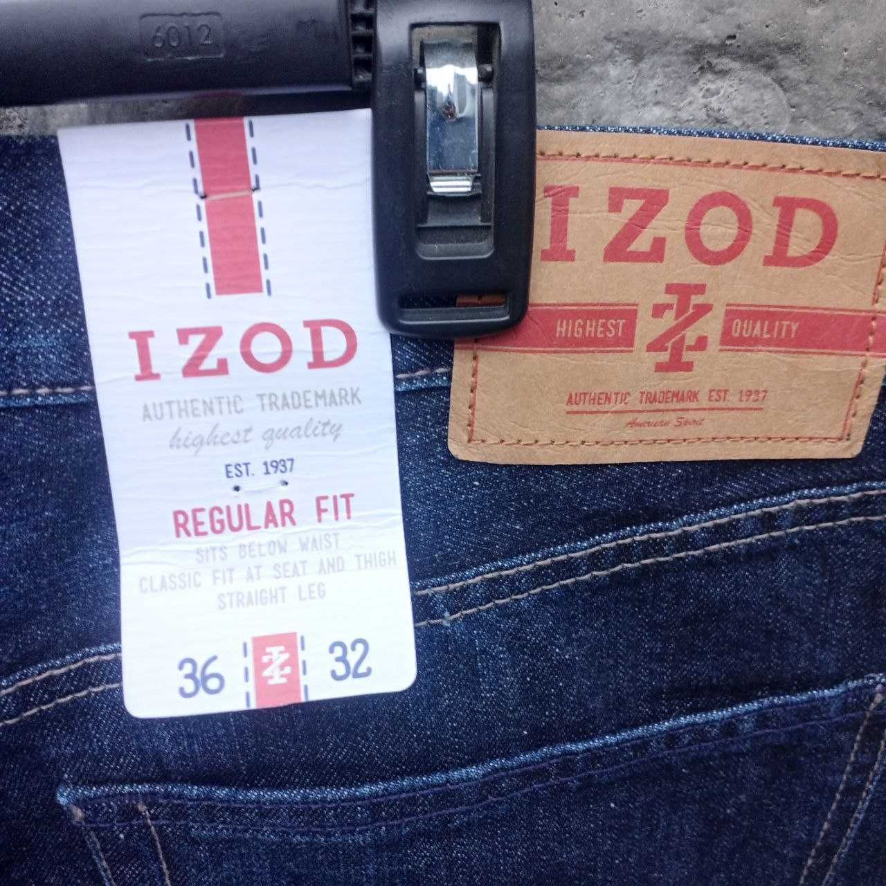 Мужские джинсы прямого кроя IZOD regular fit 36W Х 32L Оригинал