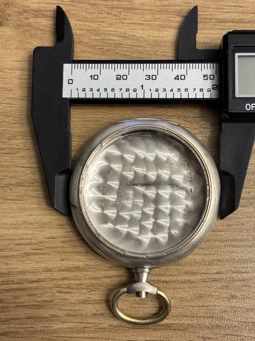 Srerbna 0.800 Koperta zegarka kieszonkowego Omega