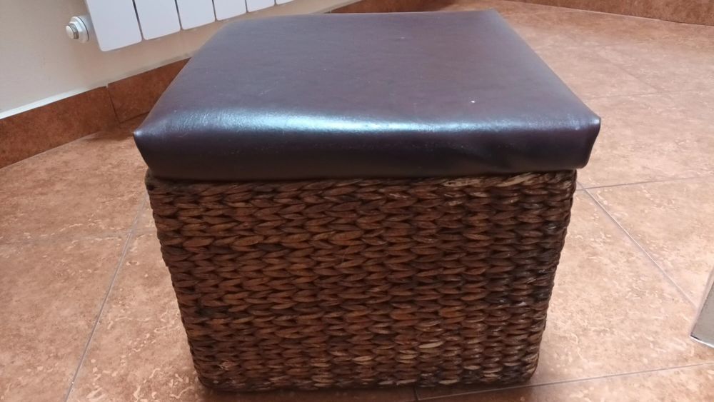 Puf trawa morska i eko skóra