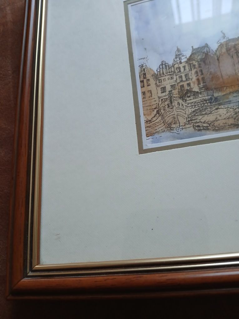 Panorama Gdakńska akwarela wareka