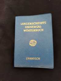 Słowniczek kieszonkowy niemiecko -hiszpanski , kieszonkowy