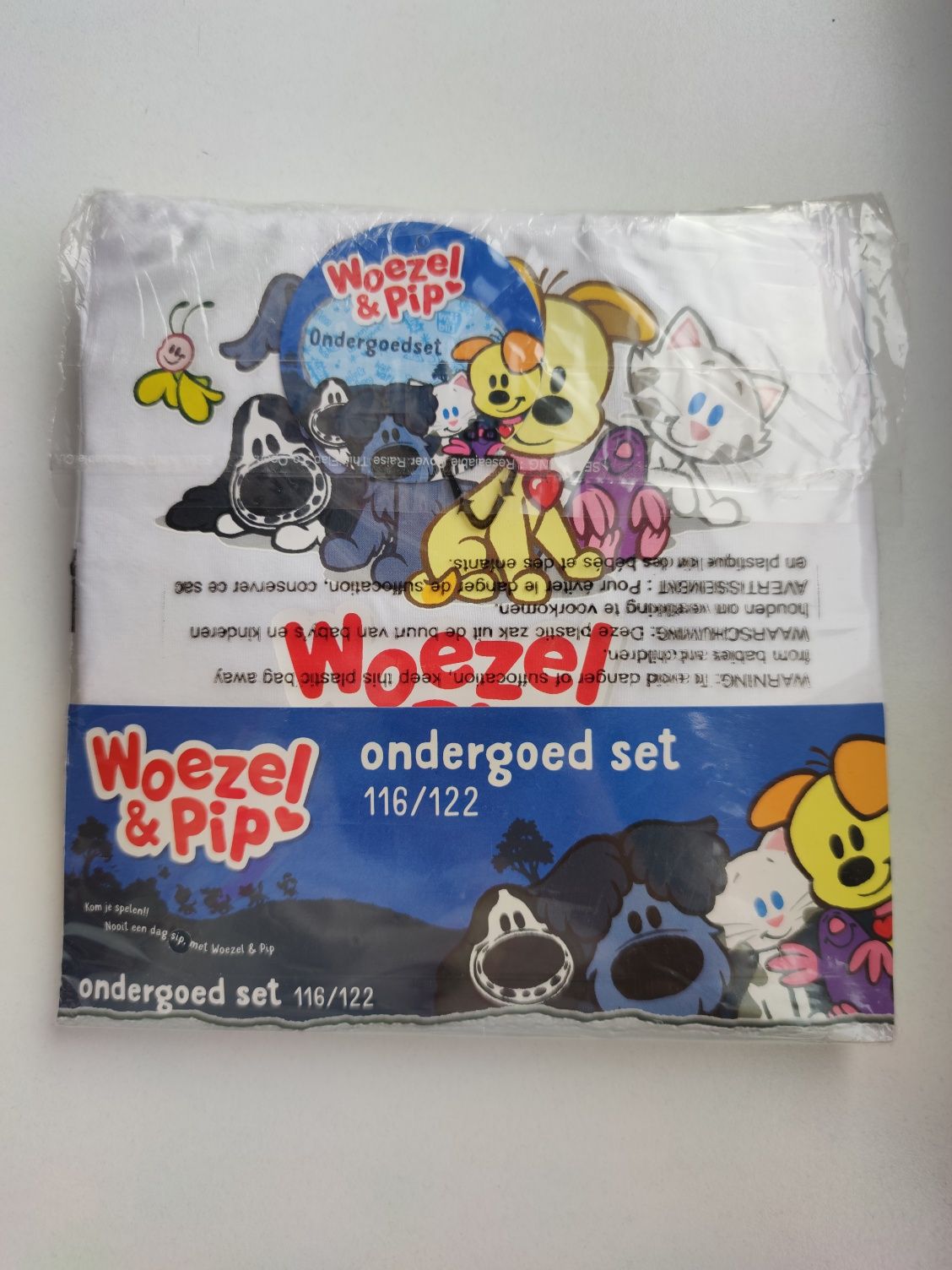 Koszulka majtki bokserki zestaw set woezel & pip nowe