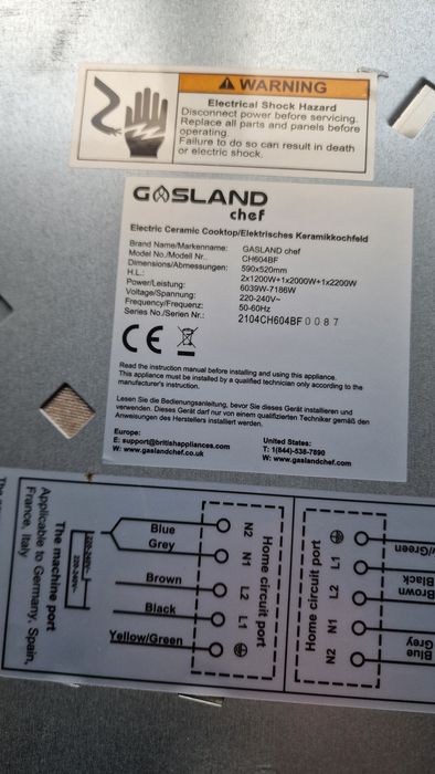 КОВЕЛЬ‼️ Варочна Поверхня Кераміка Бренду GASLAND 59×52см. Доставка