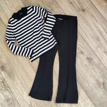 Zestaw Zara spodnie flare plus bluzeczka