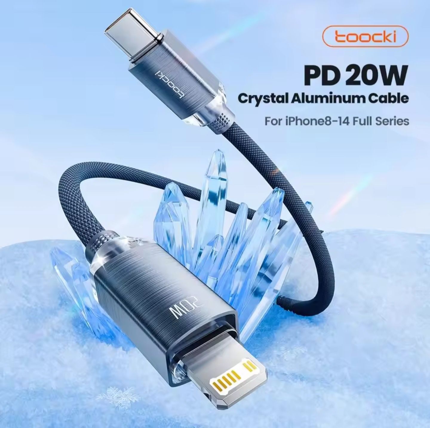 Kabel do ładowania toocki USB do Lightning
Iphone długość 2m