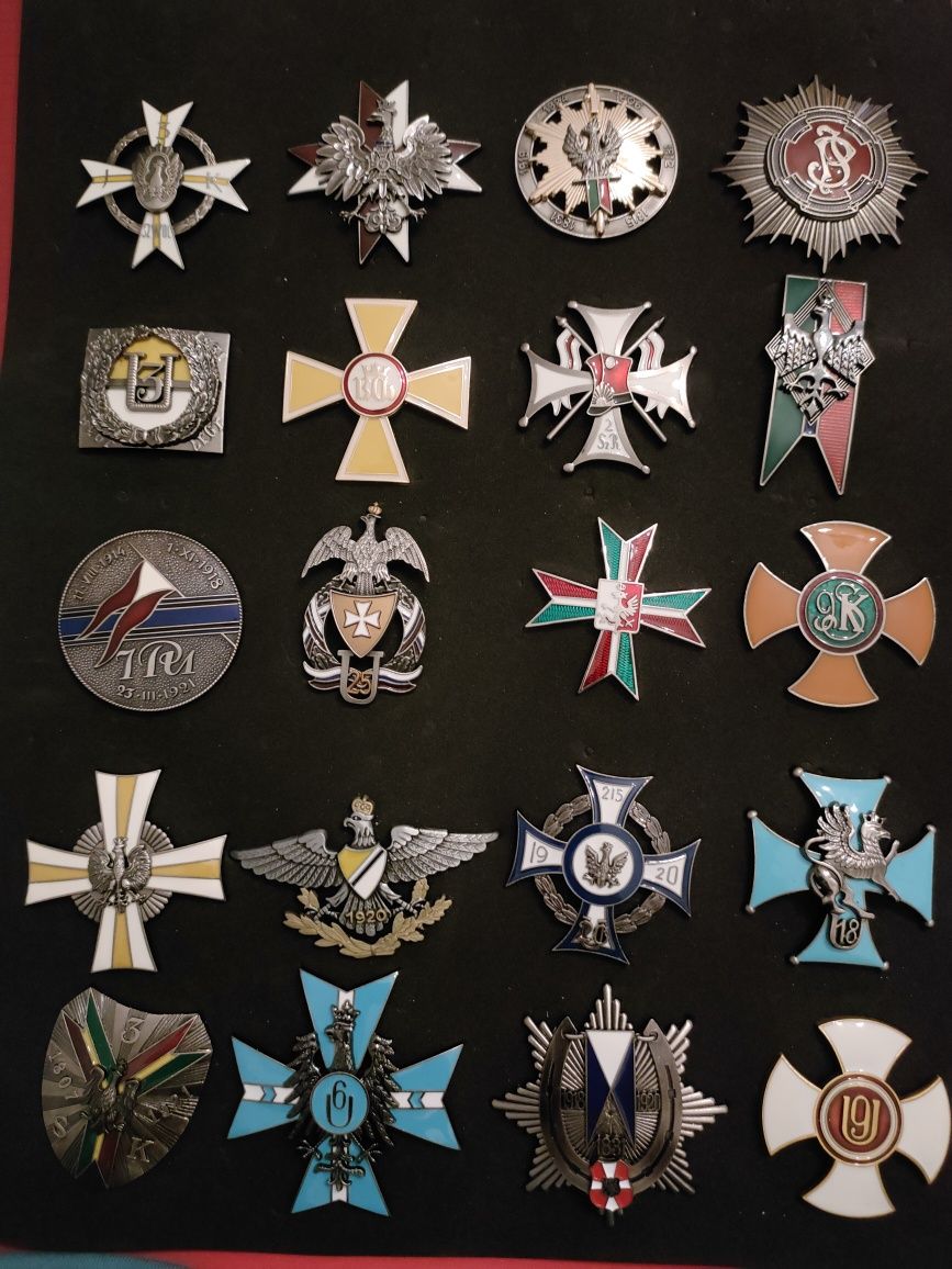 20 odznak pułkowych kawalerii II RP, repliki